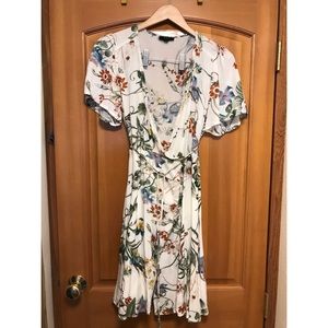 Patterned Wrap Dress